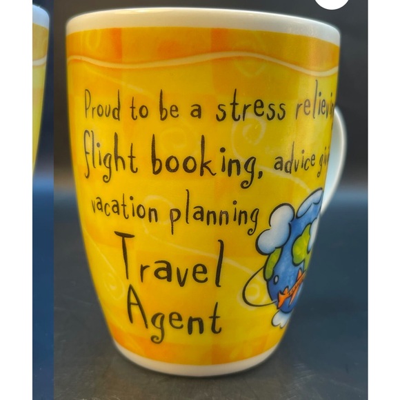 Travel Agent Mug Porcelain H&H 4"  10oz - Picture 1 of 6